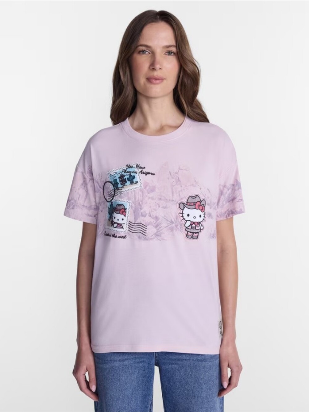 Hello Kitty Embroidered Short Sleeve T-Shirt Size:1X NWT